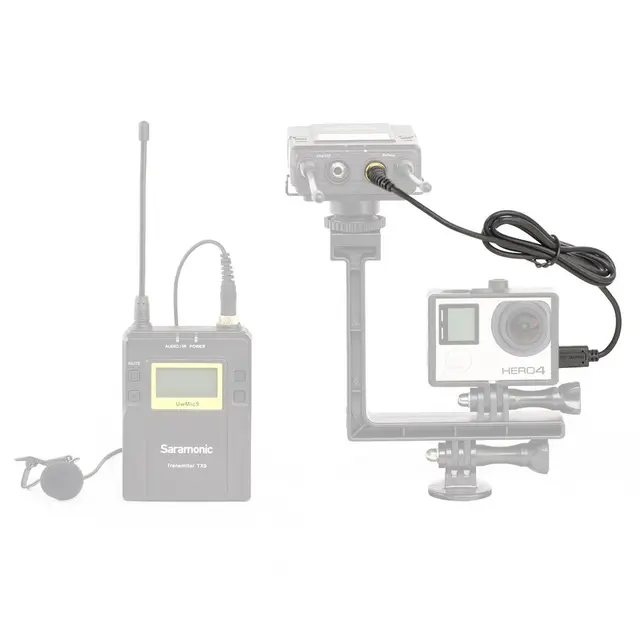 Saramonic SR-GMC1 GoPro UwMic9 Audo kabel til GoPro Hero 3 og 4 