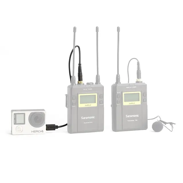 Saramonic SR-GMC1 GoPro UwMic9 Audo kabel til GoPro Hero 3 og 4 