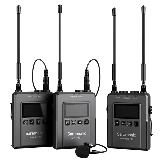 Saramonic UwMic9S Kit 2 (TX+TX+RX) 2x trådløs lyd med mygg 