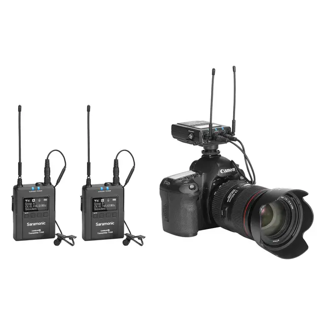 Saramonic UwMic9S Kit 2 (TX+TX+RX) 2x trådløs lyd med mygg 