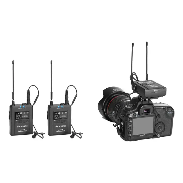 Saramonic UwMic9S Kit 2 (TX+TX+RX) 2x trådløs lyd med mygg 