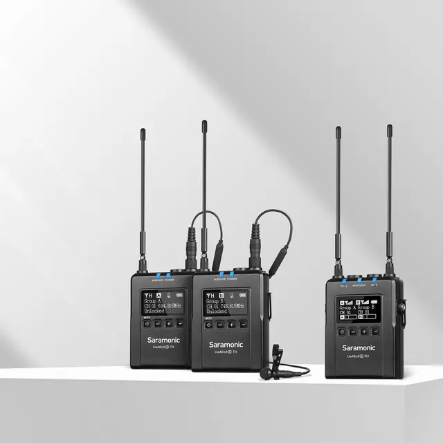 Saramonic UwMic9S Kit 2 (TX+TX+RX) 2x trådløs lyd med mygg 