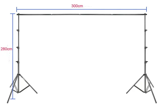 SBL Bakgrunnstativ for 2,72m bakgrunn Maks 280cm høyde, 3m bredde 