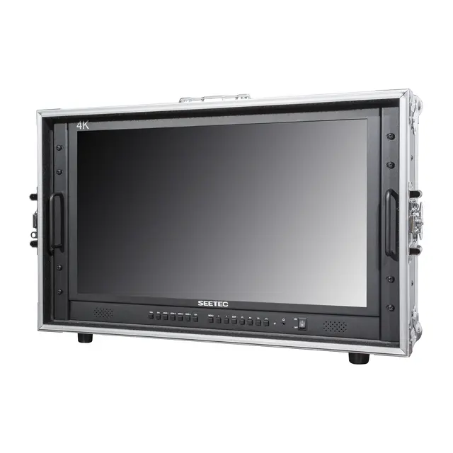Seetec 28" 4K Broadcast Monitor i Kasse 28" med transport kasse og sun hood 