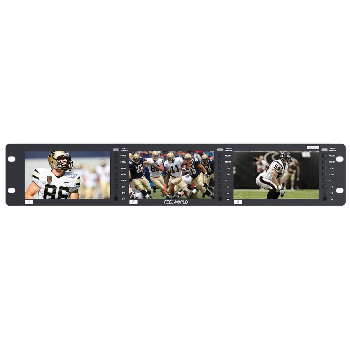 Feelworld FRM501G Triple 5,5" Monitor 2RU Rackmount