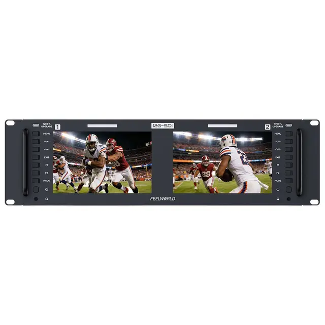 Seetec FRM701G Dual 7" Monitor 3RU Rackmount 
