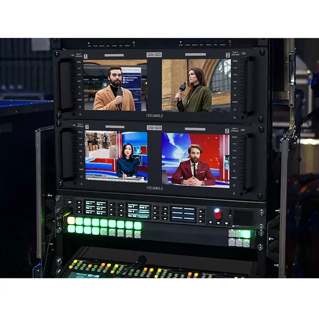 Seetec FRM701G Dual 7" Monitor 3RU Rackmount 
