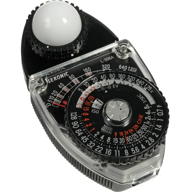 Sekonic L-398A Studio Delux III Analog lysmåler. Trenger ikke batterier 