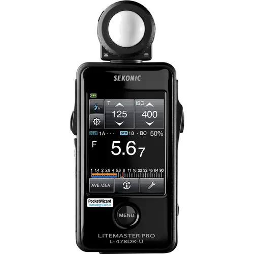 Sekonic L-478DR Lite Master Pro Lysmåler med PocketWizard TL radiosender 