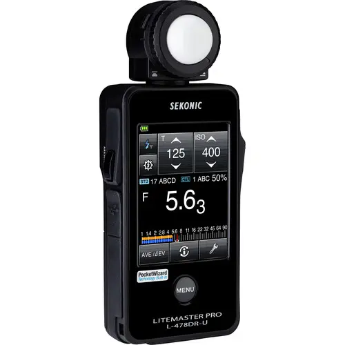Sekonic L-478DR Lite Master Pro Lysmåler med PocketWizard TL radiosender 