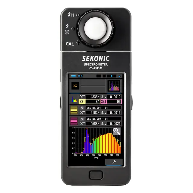 Sekonic SpectroMeter C-800 Fargespecter, temperatur 