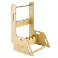 Selens Wooden C-Stand Storage Rack Plass til 5 C-Stands