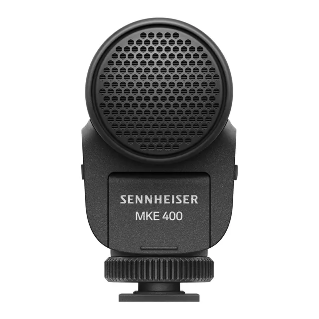 Sennheiser MKE 400 Mobile Kit Med stativ, clamp og vindhette. 