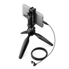 Sennheiser XS Lav USB-C Mobile Kit Mygg, tripod og smarttelefonklemme.