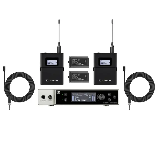 Sennheiser EW-DX MKE 2 Set (R1-9) Digitalt trådløst sett med 2x MKE 2 Mygg 