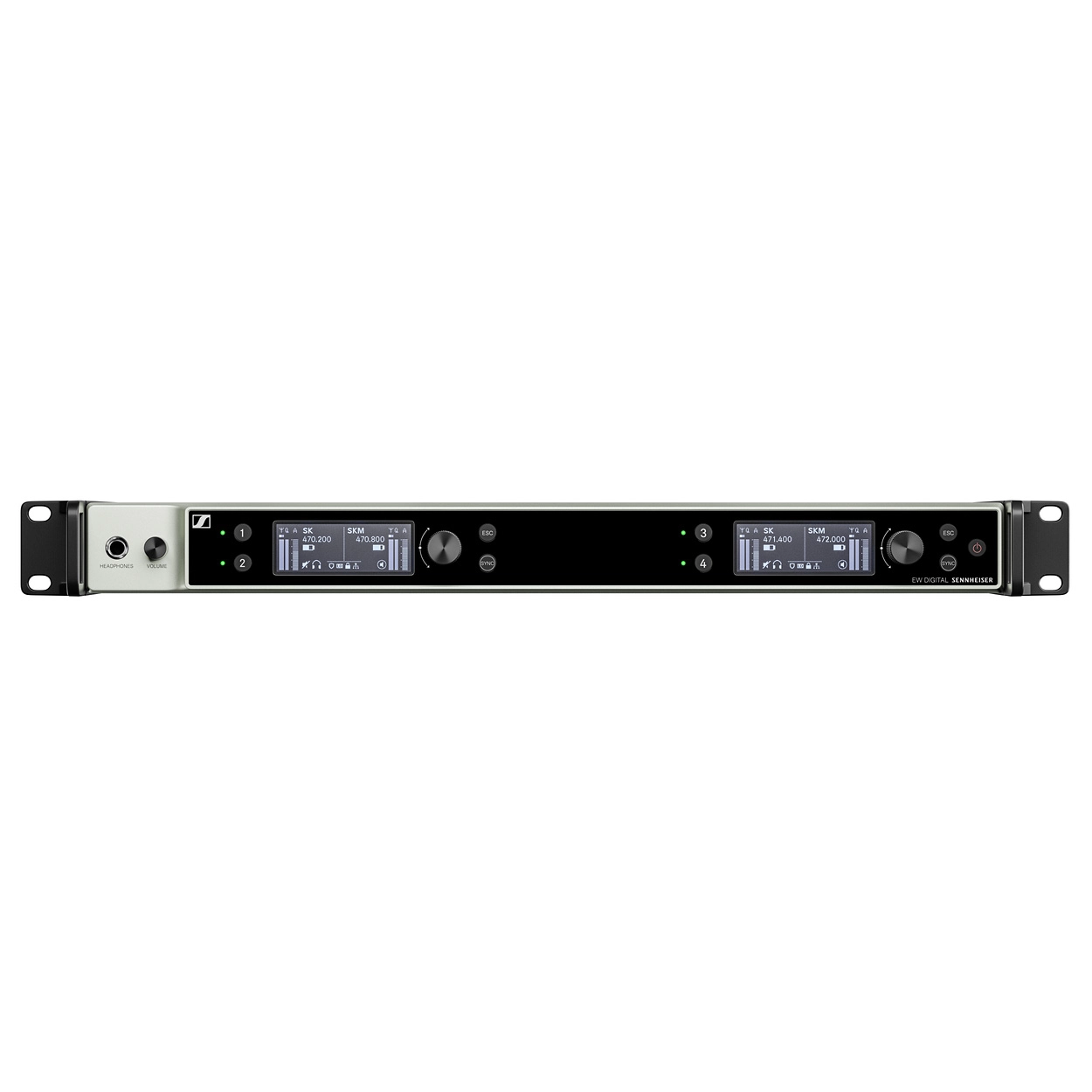 Sennheiser EW-DX EM 4 DANTE (Q1-9) 4-kanals mottaker for Evolution Serien