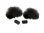 Rycote Windjammer Lavalier 2pcs Black Vind Pels til mygg 2-pack svart