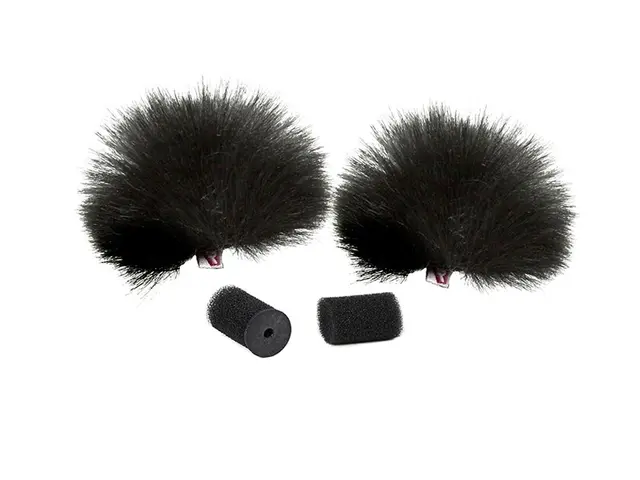 Rycote Windjammer Lavalier 2pcs Black Vind Pels til mygg 2-pack svart 