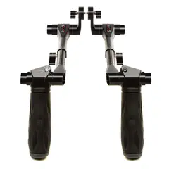 Shape Telescopic Handles with PushButton with ARRI Roseette - Black