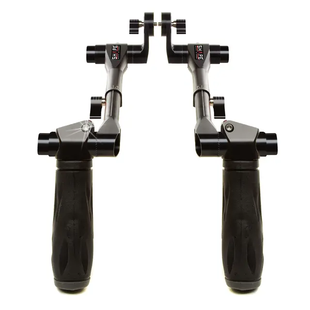 Shape Telescopic Handles with PushButton with ARRI Roseette - Black 