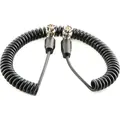 Shape Coiled SDI Cable 50-125cm 50-125cm SDI kabel med vinklet plugg