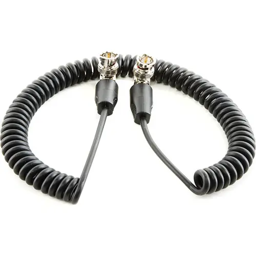 Shape Coiled SDI Cable 50-125cm 50-125cm SDI kabel med vinklet plugg 