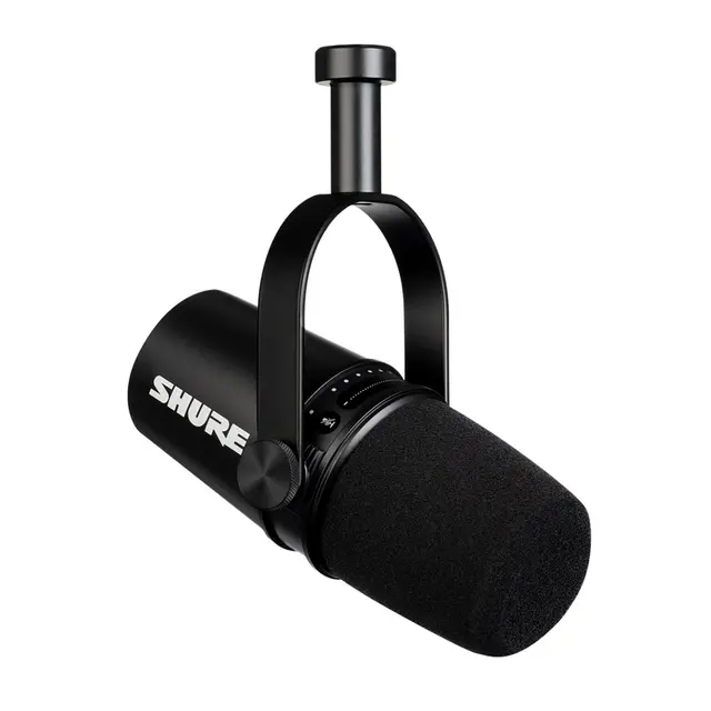 Shure MV7K XLR/USB Podcast Microphone Sort 