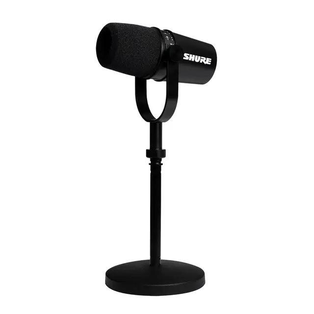 Shure MV7K XLR/USB Podcast Microphone Sort 