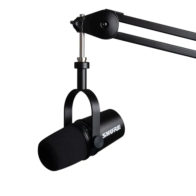 Shure MV7K XLR/USB Podcast Microphone Sort 