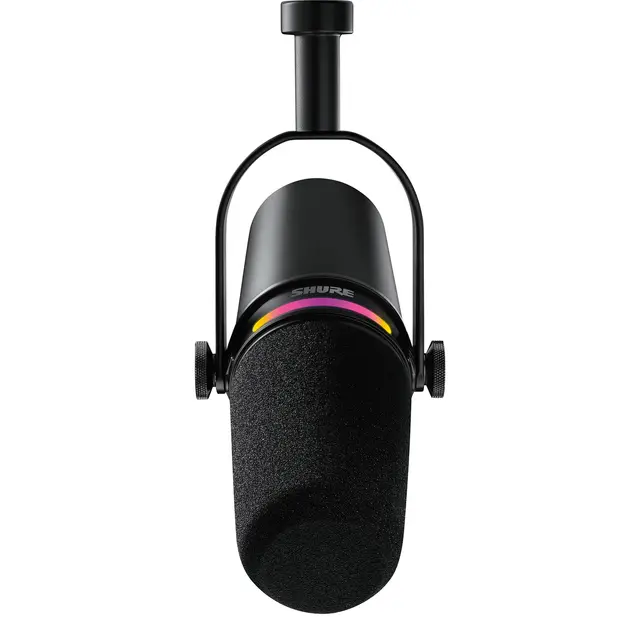 Shure MV7+ XLR/USB Podcast Microphone Sort 