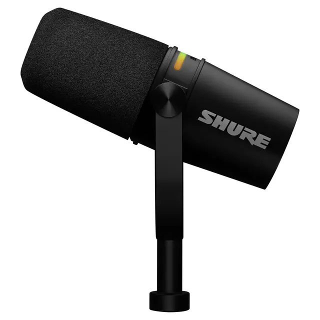 Shure MV7+ XLR/USB Podcast Microphone Sort 