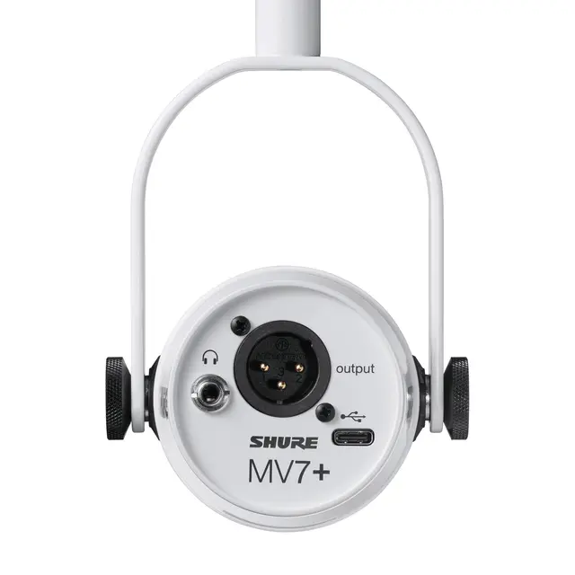 Shure MV7+ XLR/USB Podcast Microphone Hvit 