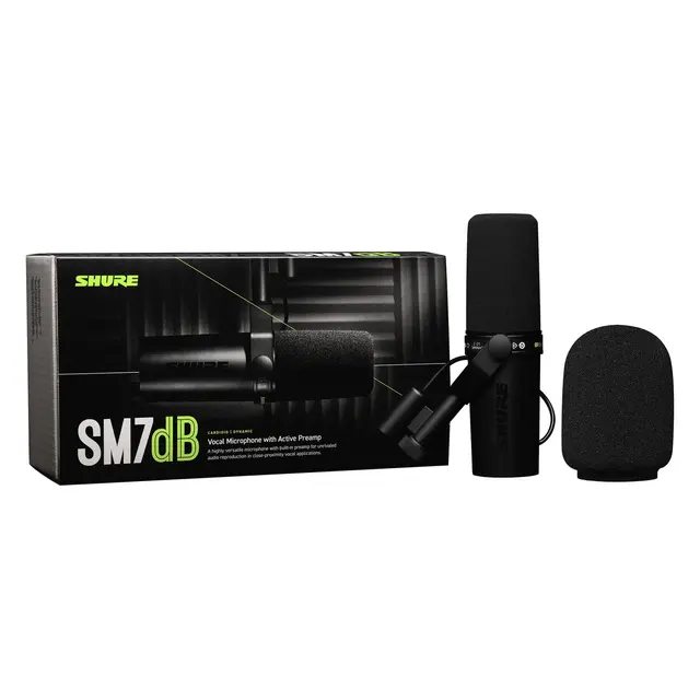 Shure SM7dB Active Cardioid Dynamic Mic Vokalmikrofon 