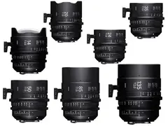Sigma Cine Seven Prime Lenses kit EF 14, 20, 24, 35, 50, 85, 135mm