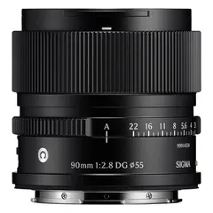 Sigma 90mm f/2.8 DG Contemporary Black L-Mount. Sort