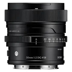 Sigma 50mm f/2 DG Contemporary Black L-Mount. Sort