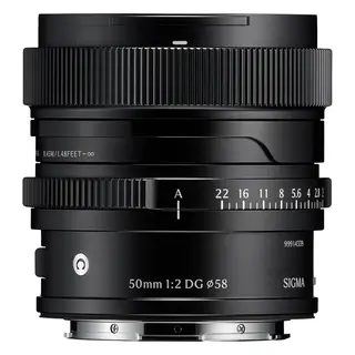 Sigma 50mm f/2 DG Contemporary Black Sony FE. Sort