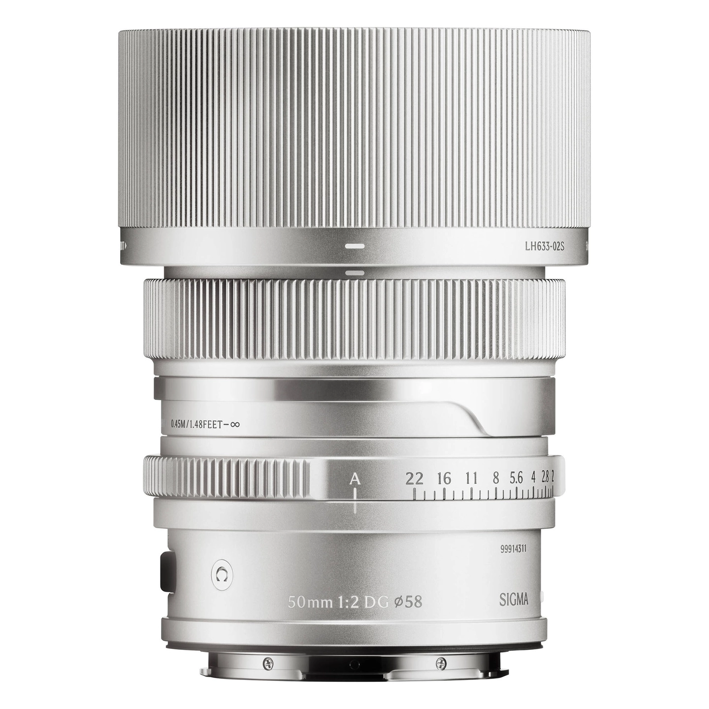 Sigma 50mm f/2 DG Contemporary Silver L-Mount. Sølv
