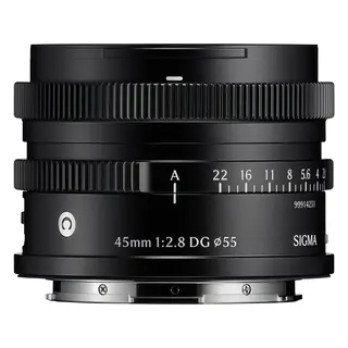 Sigma 45mm f/2.8 DG Contemporary Black Sony FE. Sort