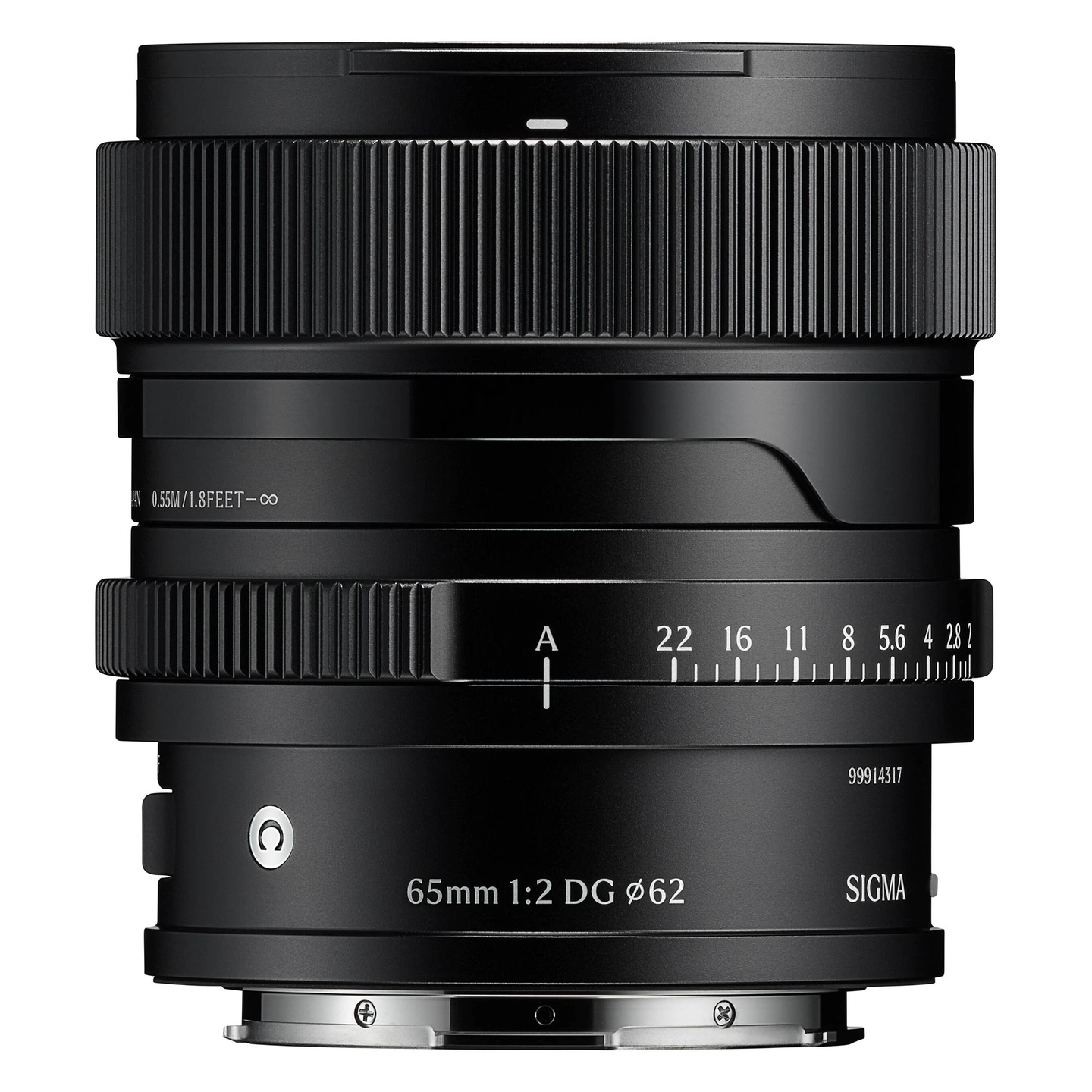 Sigma 65mm f/2 DG Contemporary Black L-Mount. Sort