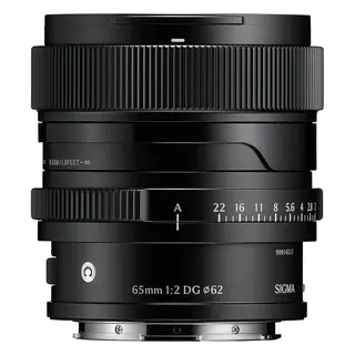 Sigma 65mm f/2 DG Contemporary Black L-Mount. Sort