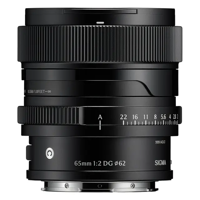 Sigma 65mm f/2 DG Contemporary Black L-Mount. Sort 