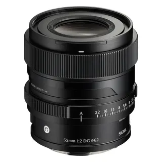 Sigma 65mm f/2 DG Contemporary Black L-Mount. Sort