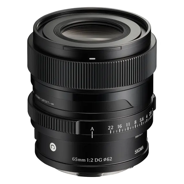 Sigma 65mm f/2 DG Contemporary Black L-Mount. Sort 