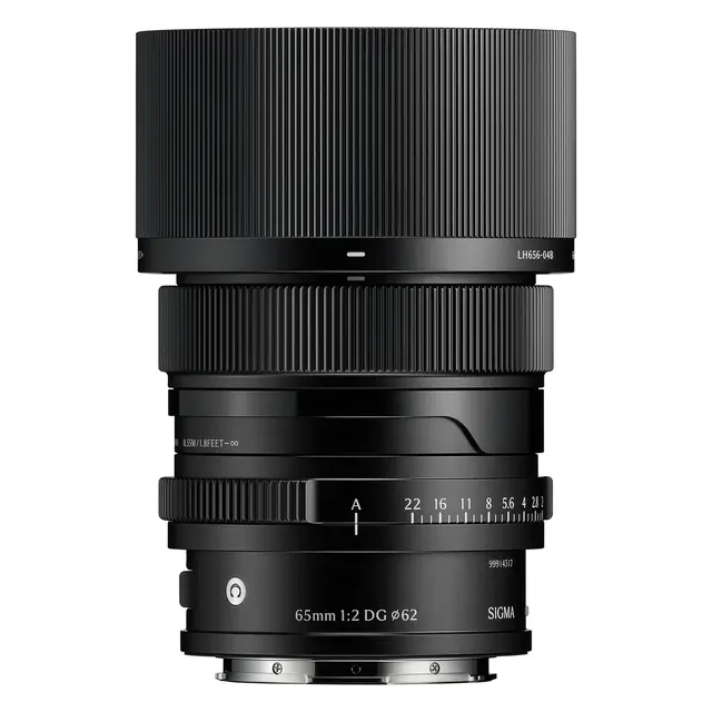 Sigma 65mm f/2 DG Contemporary Black L-Mount. Sort 