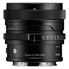 Sigma 35mm f/2 DG Contemporary Black Sony FE. Sort