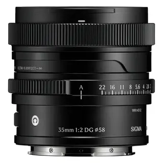 Sigma 35mm f/2 DG Contemporary Black Sony FE. Sort