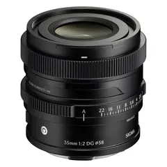 Sigma 35mm f/2 DG Contemporary Black Sony FE. Sort