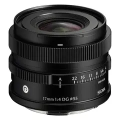 Sigma 17mm f/4 DG Contemporary Black Sony FE. Sort