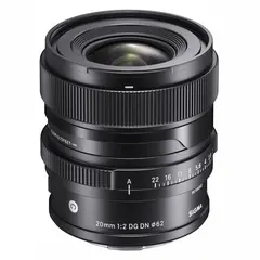Sigma 20mm f/2 DG Contemporary Black Sony FE. Sort
